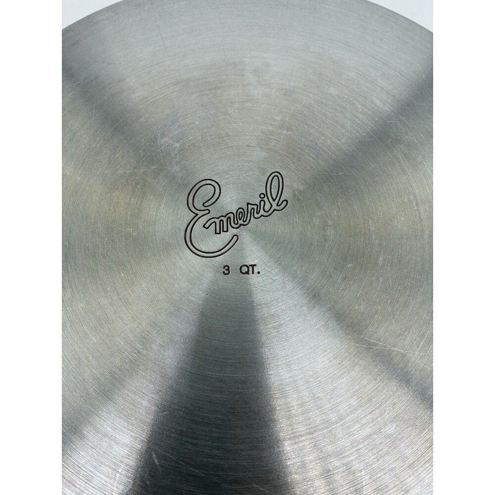 Emeril by ALL CLAD 3 Qt Sauce Pan 10" Saute Stainless Skillet W/ LID Copper Core - Picture 16 of 16